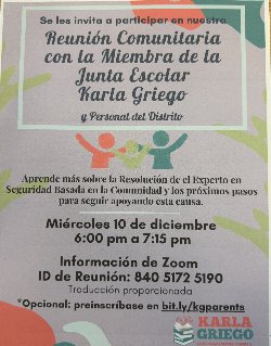 English Community flyer